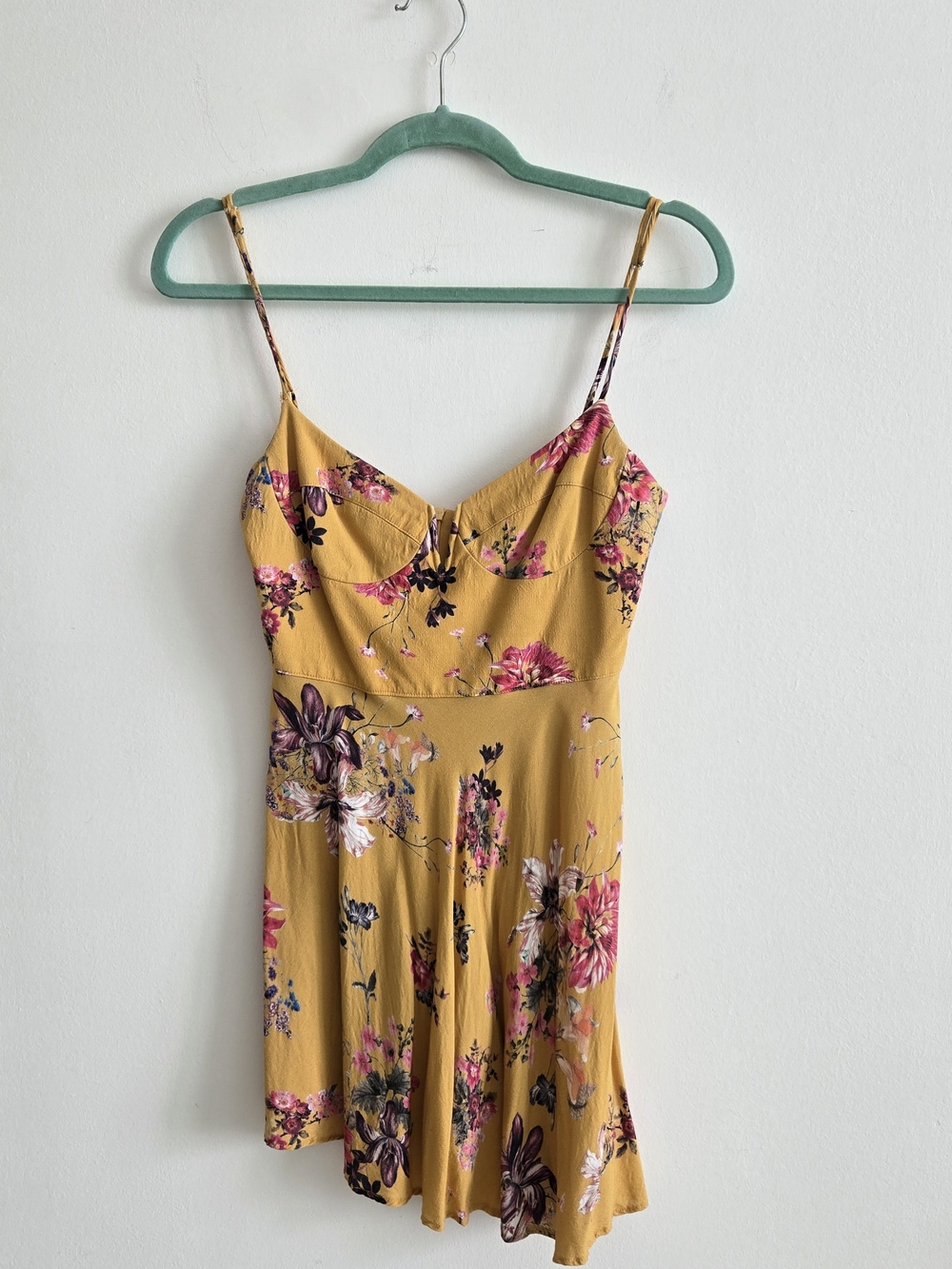 Blue Life Mustard Floral Cami Dress XS